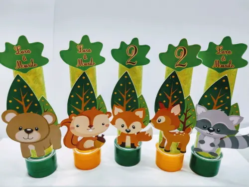 Tubetes Tema Bosque