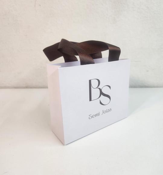 150 Mini Sacolas Personalizadas - Semi Joias