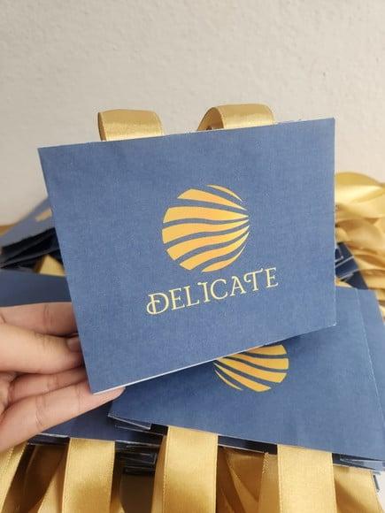 150 Mini Sacolas Personalizadas - Semi Joias Cores Escuras