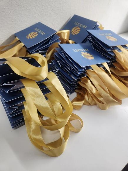 150 Mini Sacolas Personalizadas - Semi Joias Cores Escuras