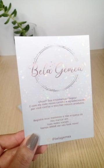 Anuncio Personalizado Cartão Cliente Holográfico - Jessica