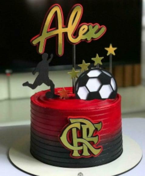 Arquivo de Corte - Topo de Bolo Flamengo 3d