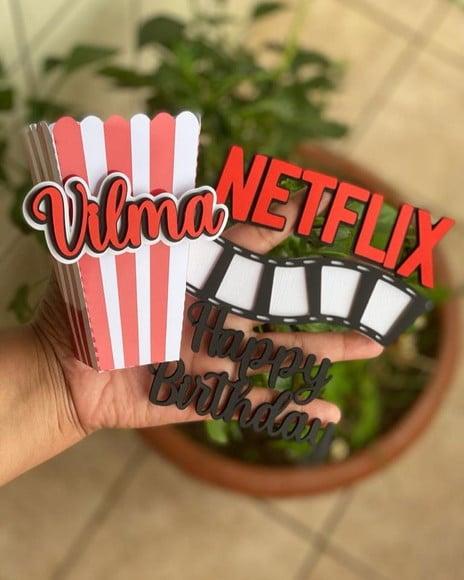 Arquivo de Corte - Topo de Bolo Netflix em Camadas