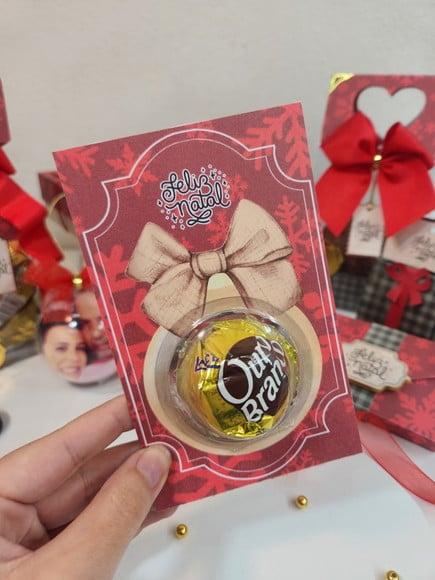 Brinde Natal - Card com Bombom
