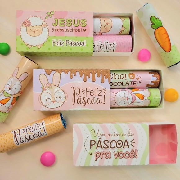 Caixinha com 2 Batons - Páscoa