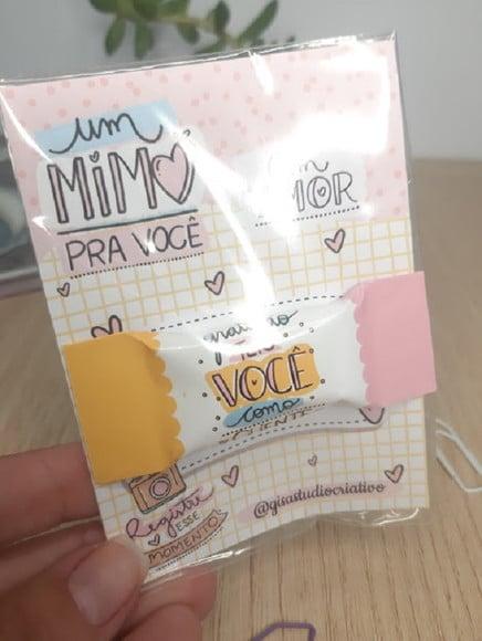 Cartão com Balinha Personalizado