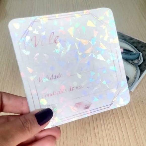 Cartão de Agradecimento ao Cliente Holográfico- Tiragen Gran