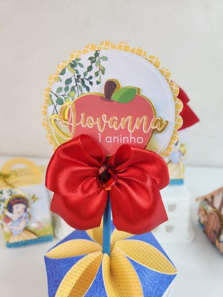 Centro de Mesa Sextavado - a Branca de Neve