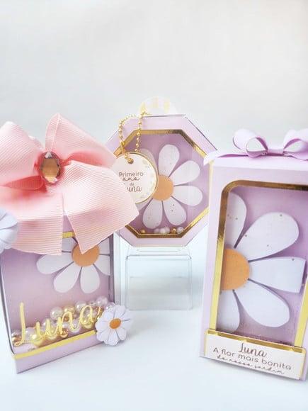 Kit 15 Personalizados - Jardim das Margaridas Luxo