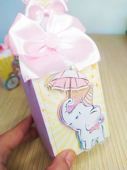 Kit 15 Personalizados Circo Rosa