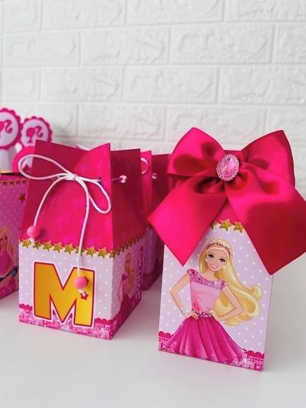 Kit 20 Personalizados Barbie Pink