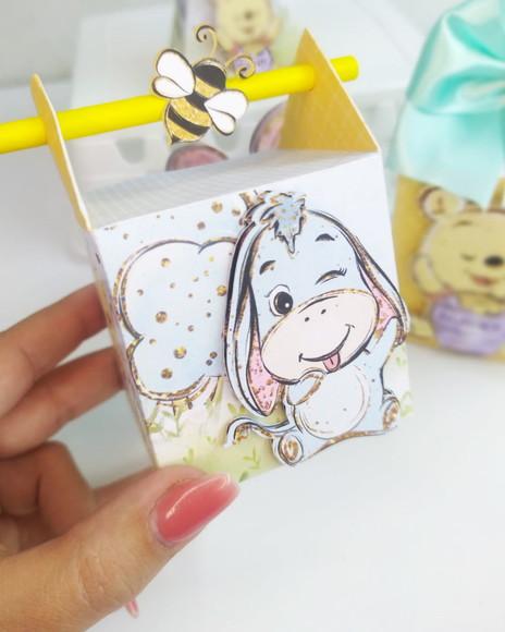 Kit 20 Personalizados Ursinho Pooh Baby
