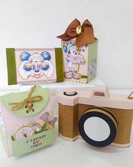 Kit 20 Personalizados Safari do Mickey