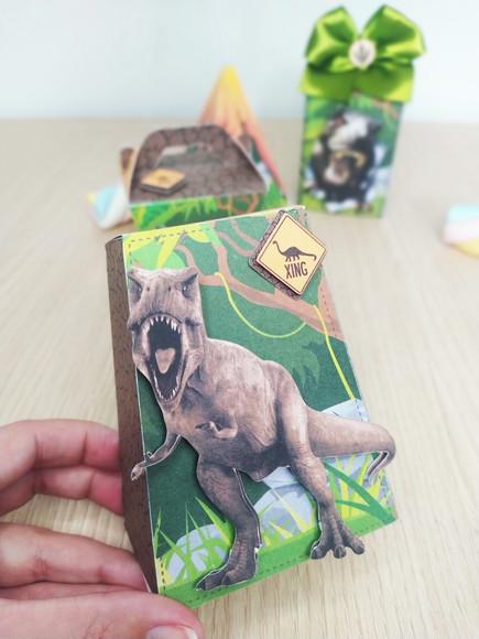 Kit 40 Personalizados Jurassic Park - Dinossauro
