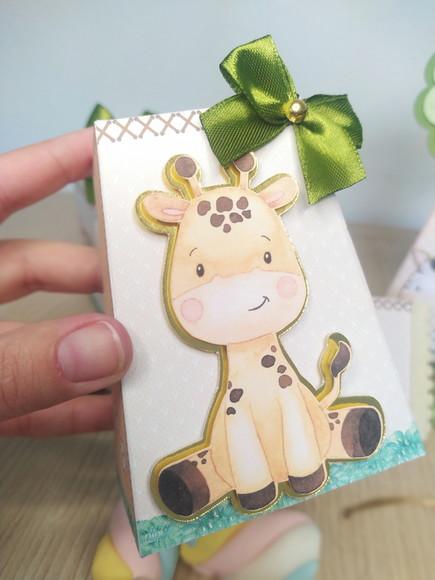 Kit 40 Personalizados Safari Aquarela