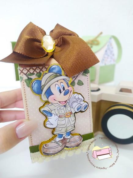 Kit 40 Personalizados Safari do Mickey