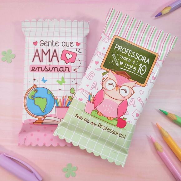 Rótulo Adesivo para Kitkat Dia dos Professores- Frete Gràtis