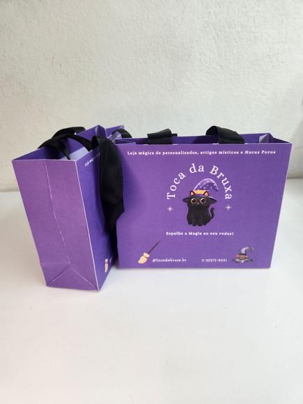 Sacola Personalizada P - Logo (cores Escuras)