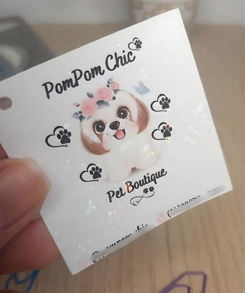 Tag Quadrada ou Redonda 5x5cm - Holográfica