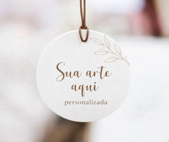 Tag Personalizada Redonda 4cm - Só Frente