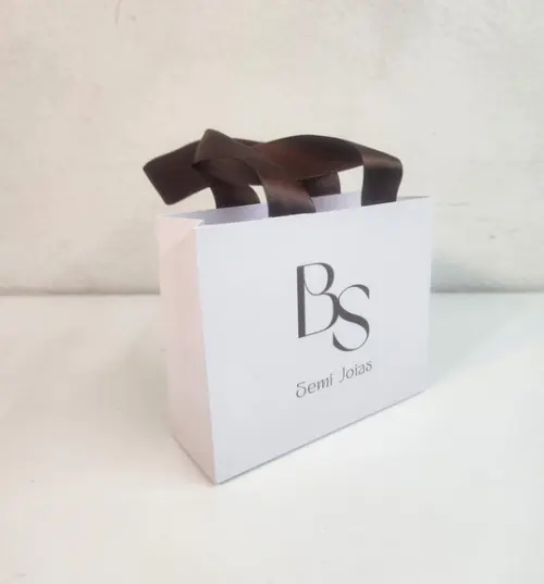 150 Mini Sacolas Personalizadas - Semi Joias