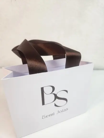 150 Mini Sacolas Personalizadas - Semi Joias