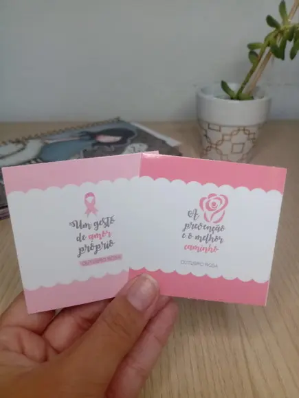 50 Balas Personalizadas - Outubro Rosa
