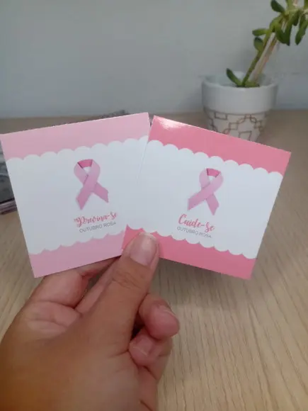 50 Balas Personalizadas - Outubro Rosa