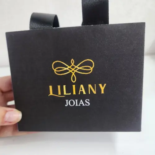 150 Mini Sacolas Personalizadas - Semi Joias Cores Escuras