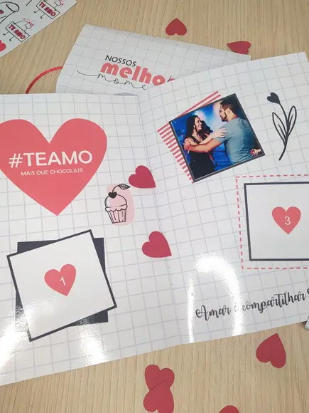 Álbum de Figurinha Personalizado - Dia dos Namorados
