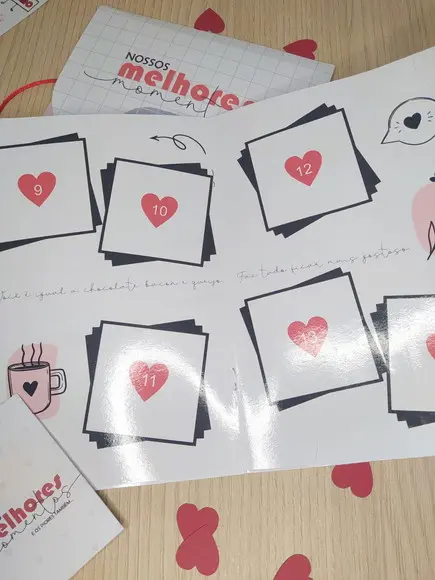 Álbum de Figurinha Personalizado - Dia dos Namorados