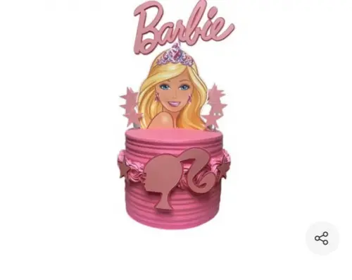 ARQUIVO DE CORTE - TOPO DE BOLO BARBIE 3D