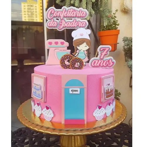 Arquivo De Corte - Topo De Bolo Confeitaria Em Camadas