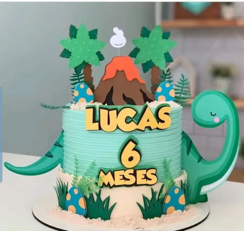 ARQUIVO DE CORTE TOPO DE BOLO DINOSSAURO