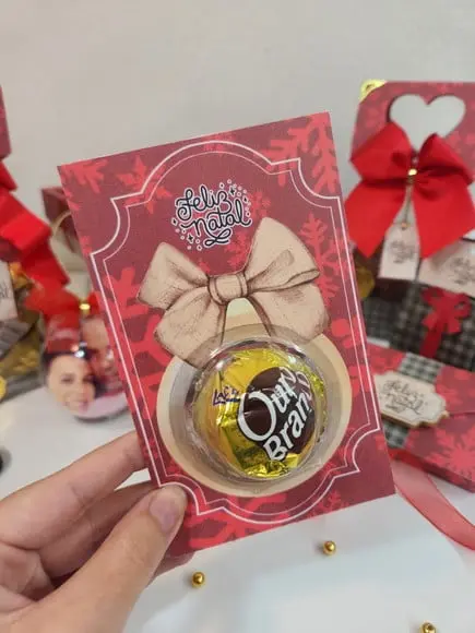 Brinde Natal - Card com Bombom