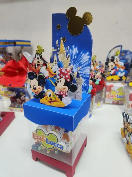 Caixa Mini Cenário Premium - Turma do Mickey