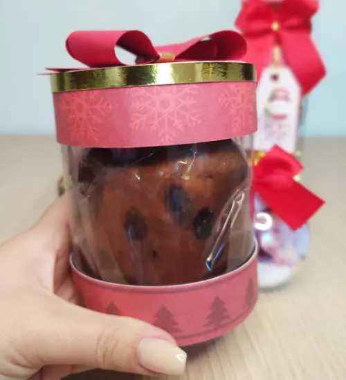 Caixa Mini Panetone de Natal