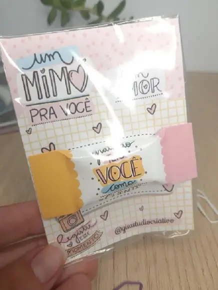 Cartão com Balinha Personalizado