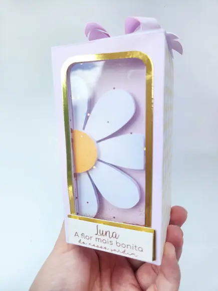 Kit 12 Personalizados - Jardim das Margaridas Luxo