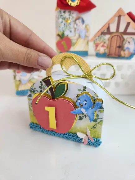 Kit 12 Personalizados - Branca de Neve Luxo