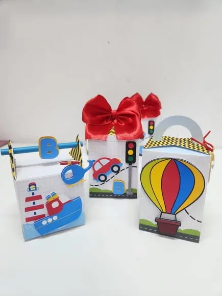 Kit 12 Personalizados - Meios de Transporte
