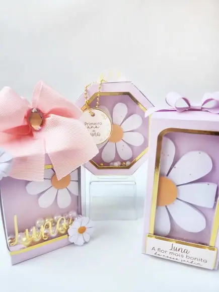 Kit 15 Personalizados - Jardim das Margaridas Luxo
