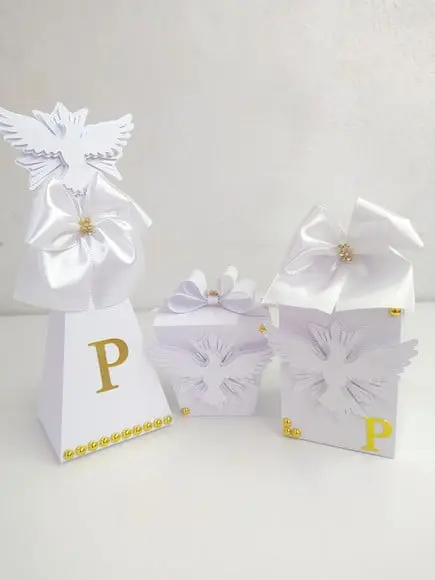 Kit 15 Personalizados Batizado Semi Luxo