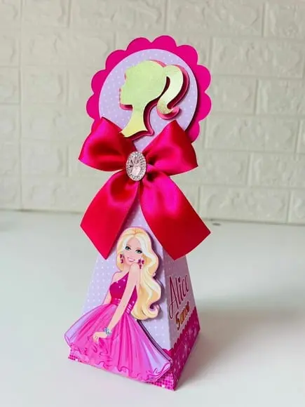 Kit 20 Personalizados Barbie Pink