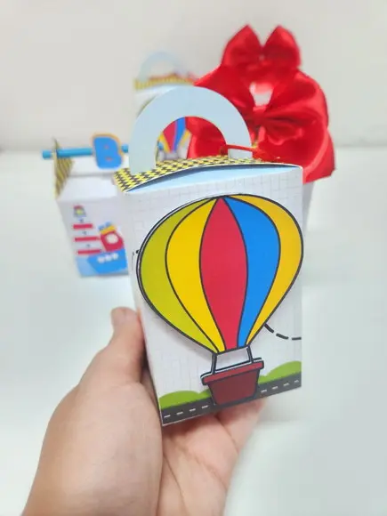 Kit 30 Personalizados - Meios de Transporte
