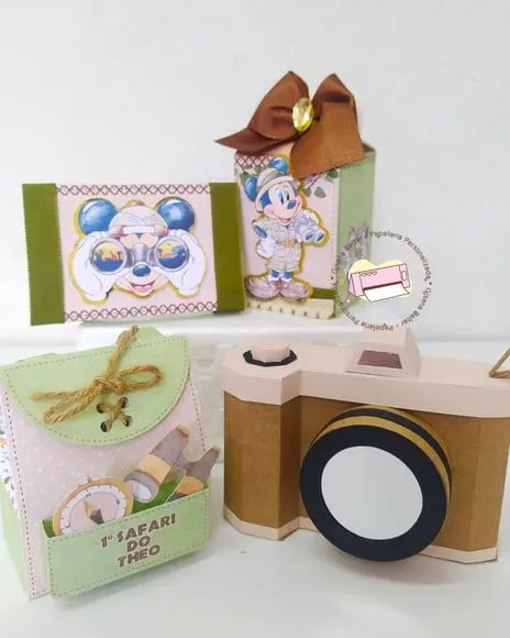 Kit 40 Personalizados Safari do Mickey
