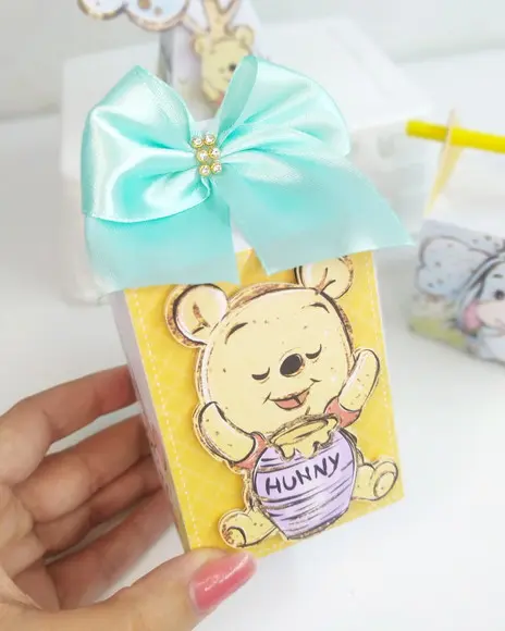 Kit 40 Personalizados Ursinho Pooh Baby