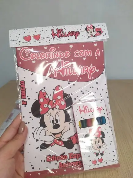 Kit Colorir com Giz de Cera Personalizado