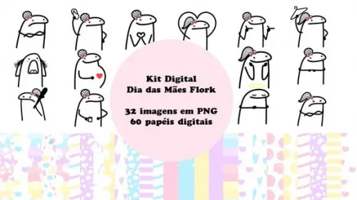 KIT DIGITAL DIA DAS MÃES FLORK 2