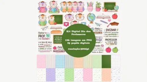 Kit Digital Dia dos Professores Cute